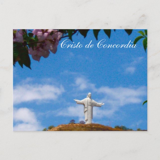 Carte Postale Statue de Jésus (Devant)