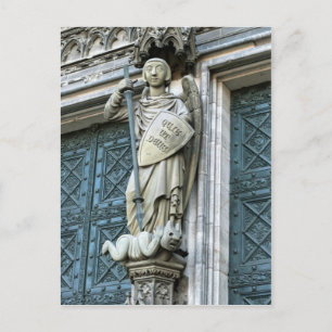 Carte Postale Statue de la cathédrale de Cologne