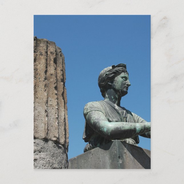 Carte Postale Statue de la déesse Diana à Pompéi (Devant)