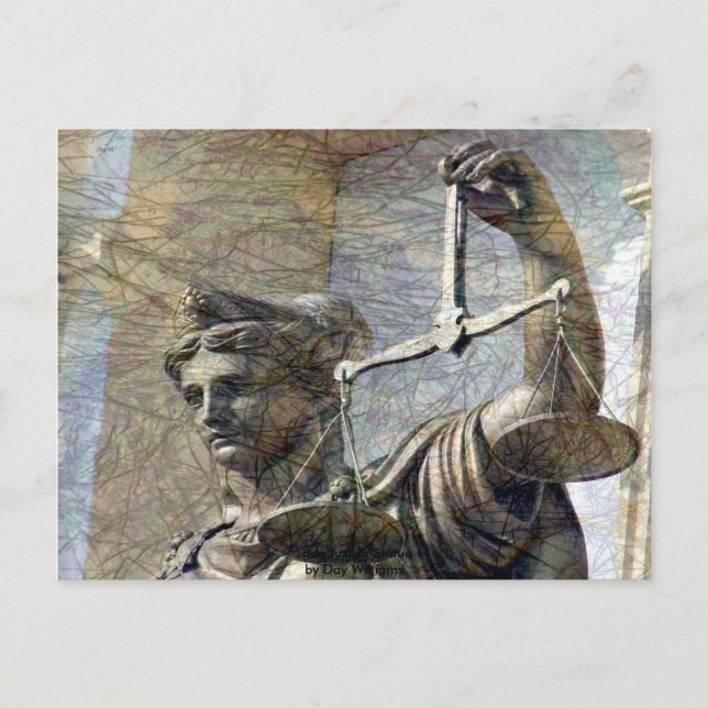 Carte Postale Statue de la juge Lady (Devant)