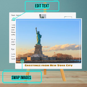 Carte Postale Statue de la Liberté à New York