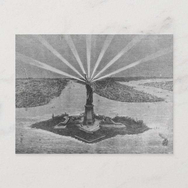 Carte Postale Statue de la Liberté, du blog 'The Graphic' (Devant)