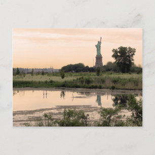 Carte Postale Statue De La Liberté Le Matin