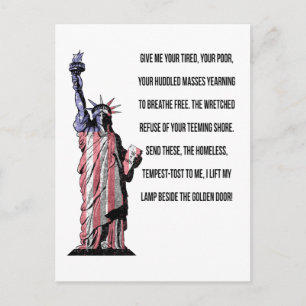Carte Postale Statue De La Liberté Le Nouveau Colosse