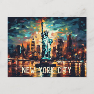 Carte postale Statue de la Liberté New York