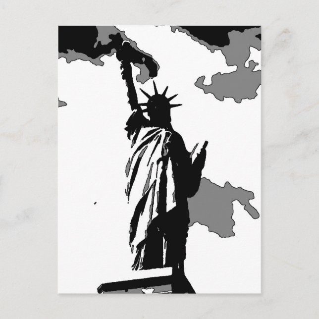 Carte Postale Statue de la Liberté New York (Devant)