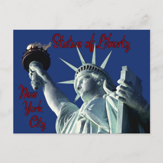 Carte Postale Statue de la Liberté New York (Devant)