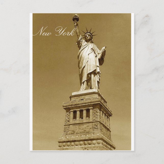 Carte Postale Statue de la Liberté, New York (Devant)
