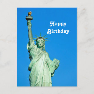 Carte Postale Statue de la Liberté New York Photo Anniversaire
