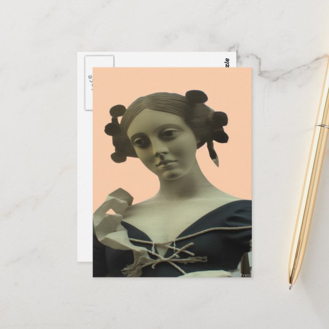 Carte Postale Statue de Lady (Devant/Arrière en situation)