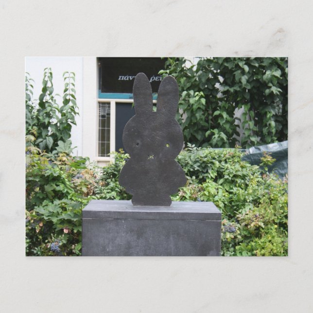 Carte Postale Statue de Miffy (Devant)