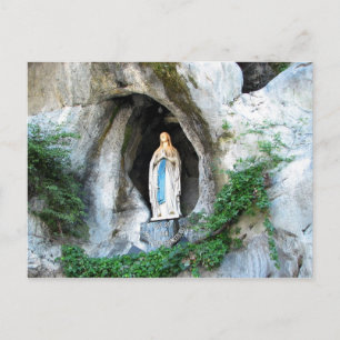 Carte Postale Statue de Notre-Dame de Lourdes, Lourdes, France