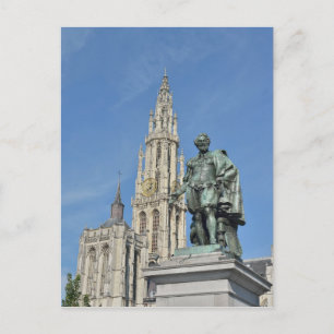 Carte Postale Statue de Peter Paul Rubens à Anvers, Belgique
