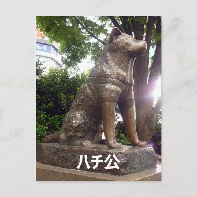 Carte Postale statue de shibuya hachiko (Devant)
