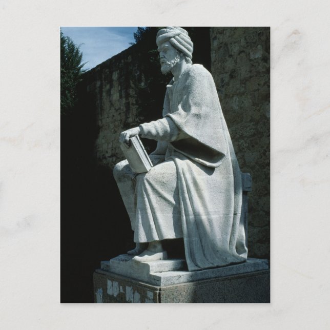 Carte Postale Statue des Averroes (Devant)