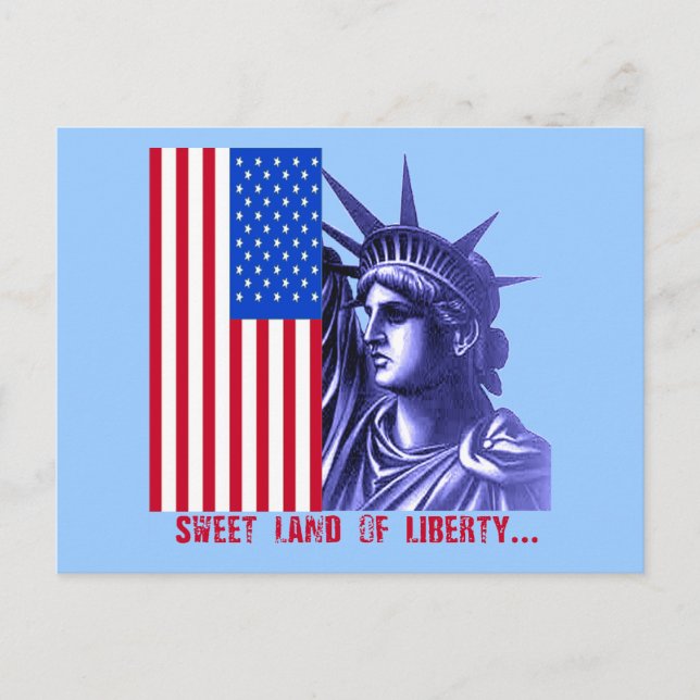 Carte Postale Statue des produits Liberty (Devant)