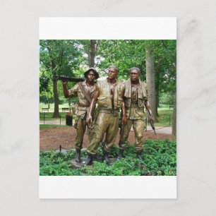 Carte Postale Statue des trois militaires Soldats du Vietnam