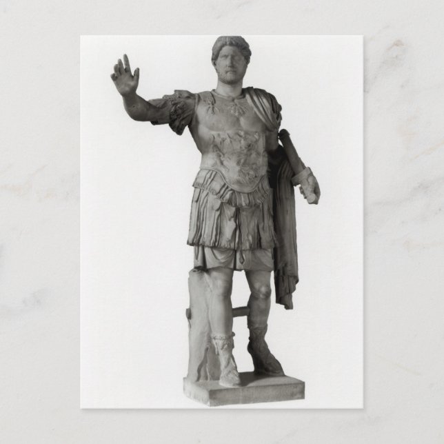 Carte Postale Statue d'Hadrien (marbre (Devant)