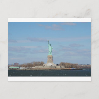 Carte Postale Statue d'île d'Ellis de liberté