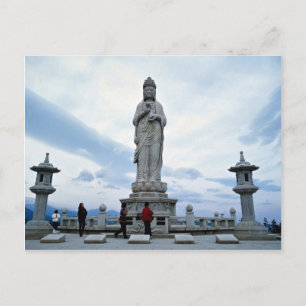 Carte Postale Statue d'image bouddhiste, Naksansa (temple)