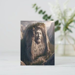 Carte Postale Statue Divine : Le Seigneur Est Mon Rocher