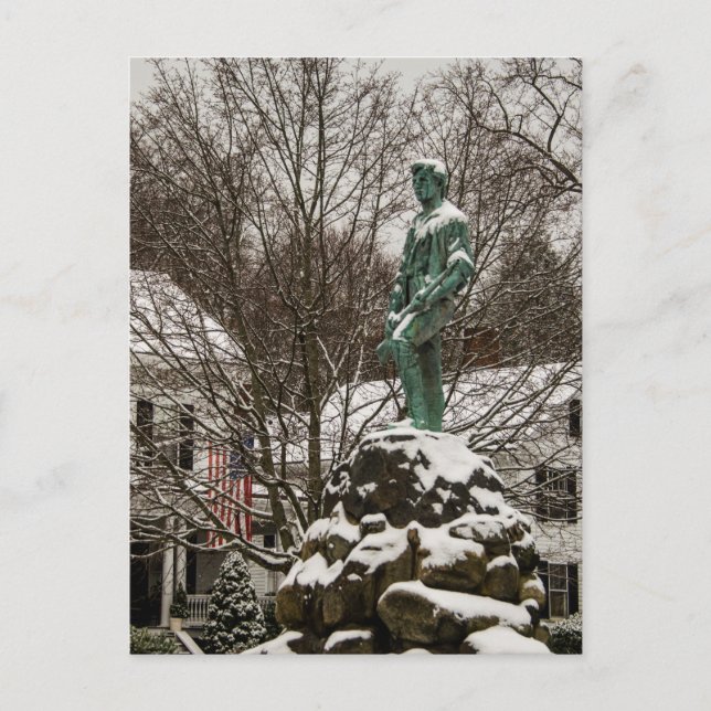 Carte Postale Statue du capitaine Parker au légendaire de batail (Devant)