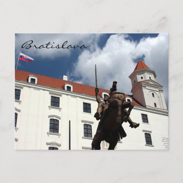 Carte Postale statue du château de bratislava (Devant)