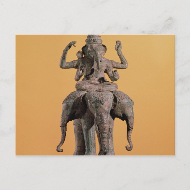 Carte Postale Statue du Dieu hindou Ganesh (Devant)