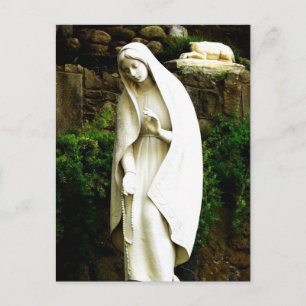 Carte Postale Statue du jardin de la Vierge Marie