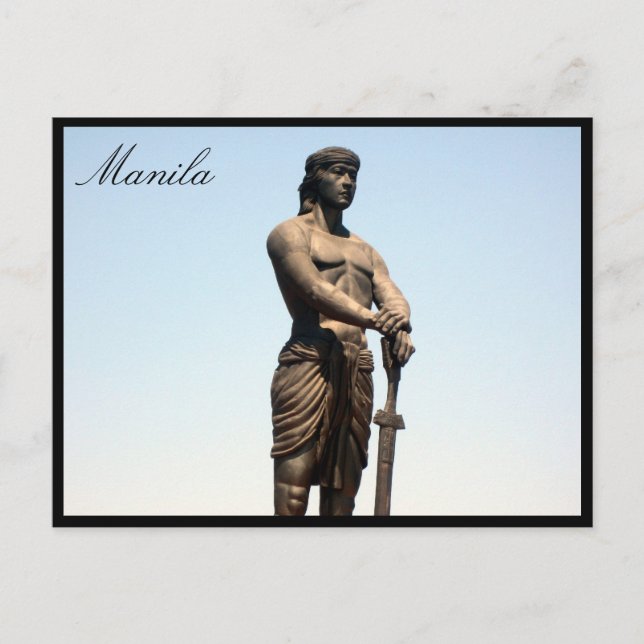 Carte Postale statue du lapu (Devant)