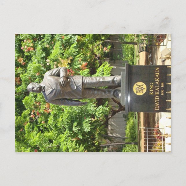 Carte Postale Statue du roi Kalakaua, Honolulu, HI (Devant)