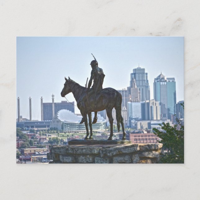 Carte Postale Statue du Scoutisme, Kansas City, Missouri (Devant)
