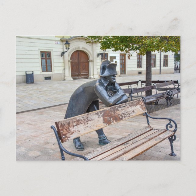 Carte Postale Statue du Soldat Napoléon à Bratislava, Slovaquie (Devant)