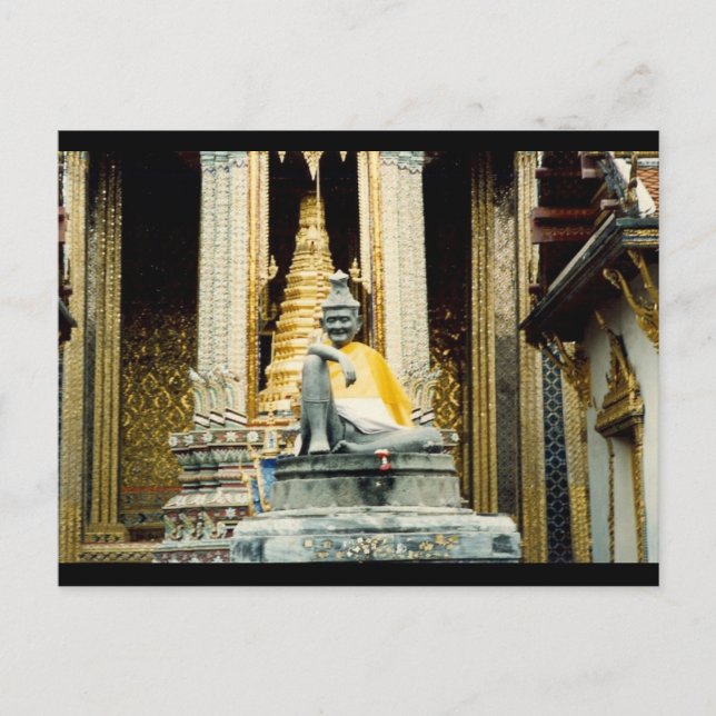 Carte Postale statue du temple de bangkok (Devant)
