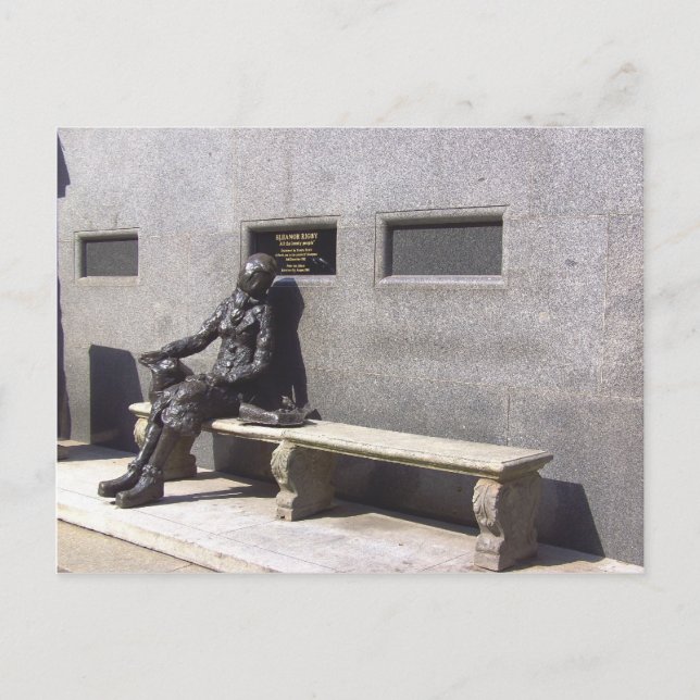 Carte Postale Statue Eleanor Rigby, Liverpool UK (Devant)