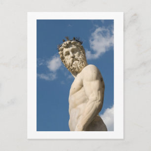 Carte Postale Statue Neptune, Piazza della Signoria, Florence