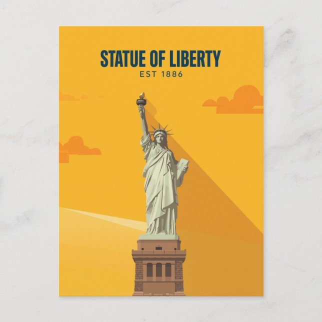 Carte Postale Statue of Liberty Est. 1886 (Devant)