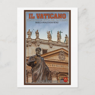 Carte Postale Statues de la ville du Vatican