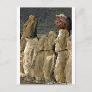 Carte Postale Statues de Moai sur Rapa Nui (île de Pâques)