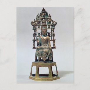 Carte Postale Statuette de Bouddha en méditation, Tang