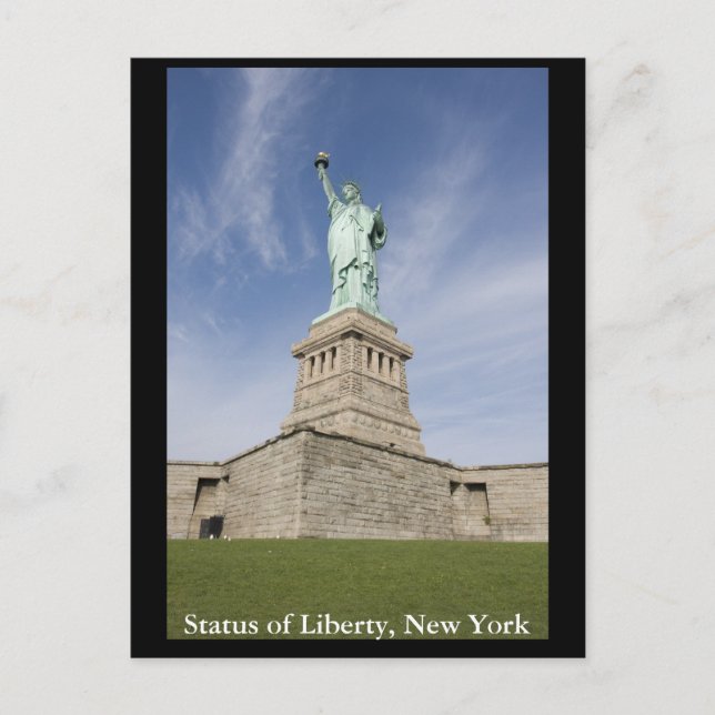 Carte Postale Statut de la liberté, New York (Devant)