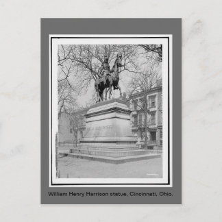Carte Postale Statut William Henry Harrison, photo vintage