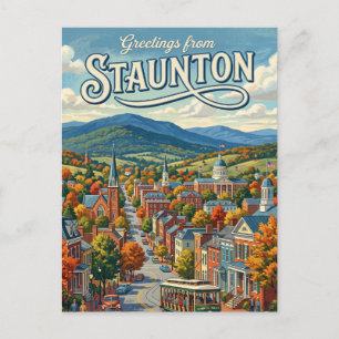 Carte Postale Staunton, Virginie, États-Unis Virginie