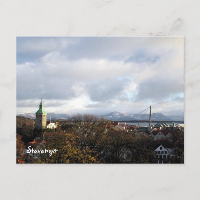 Carte Postale Stavanger, Norvège (Devant)