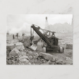 Carte Postale Steam Shovel, 1910
