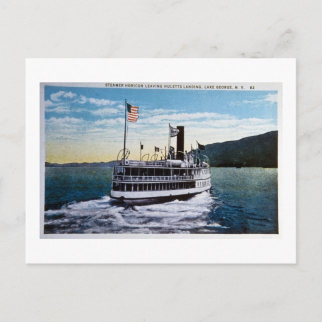 Carte Postale Steamer "Horicon", Lac George, New York (Devant)