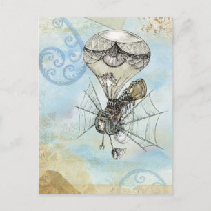 Carte Postale steampunk balloon