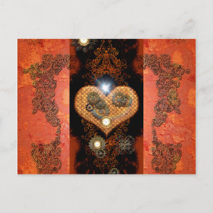 Carte Postale Steampunk, coeur merveilleux