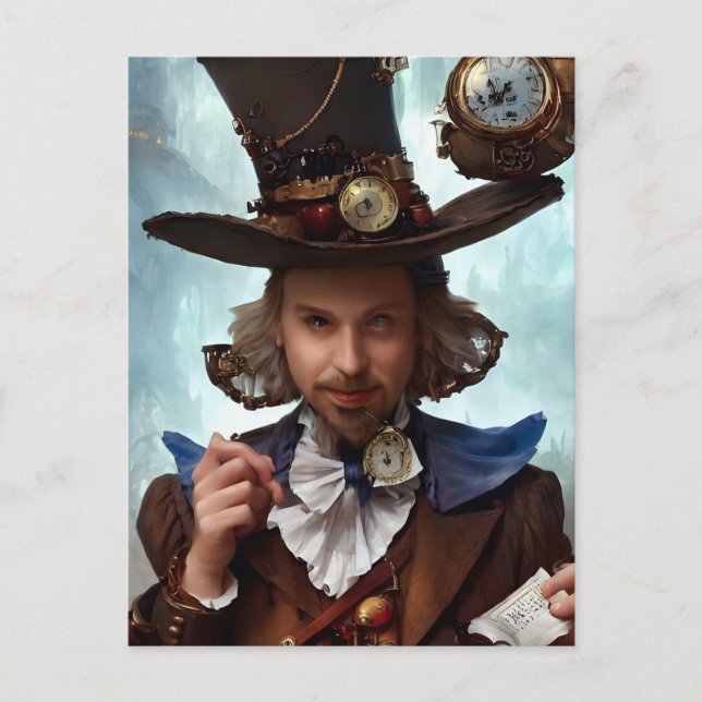 Carte postale Steampunk Hatter (Devant)