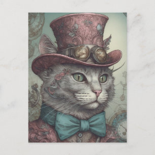 Carte postale Steampunk Kitty